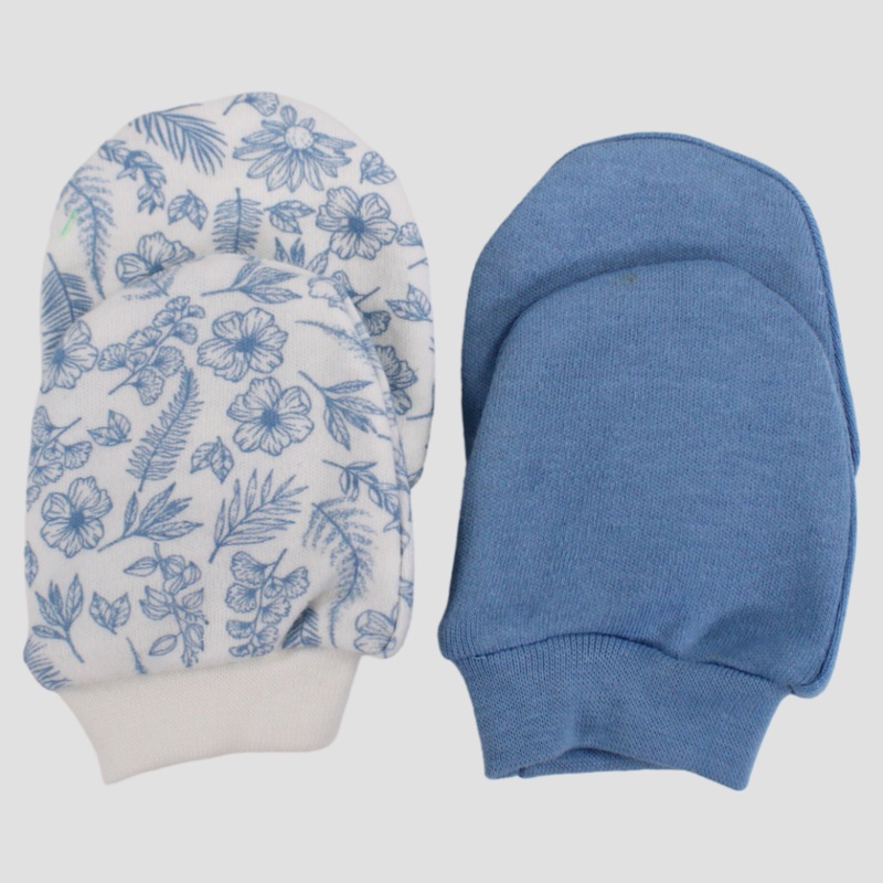 Cute Floral Baby Mittens (Pack of 2)