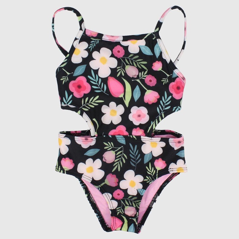 Floral One-Piece Swim Suit