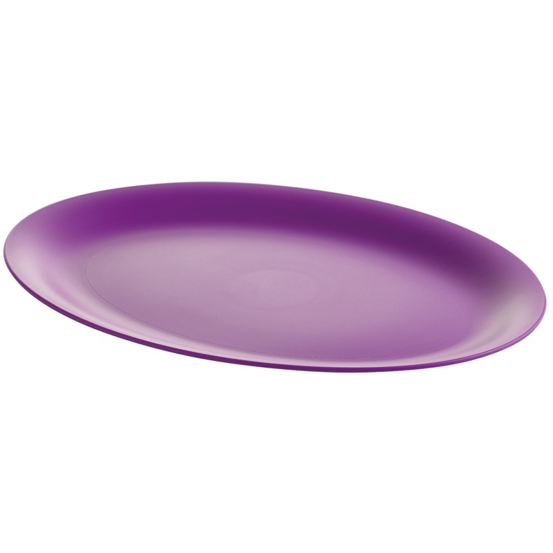M Design Lifestyle Plastic Serving Platter, 26 cm – Purple