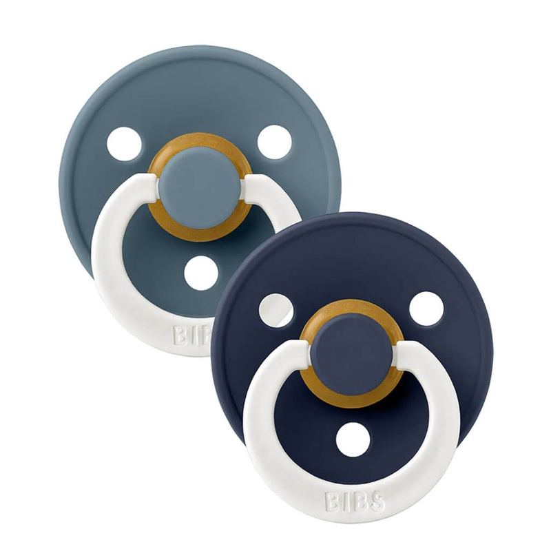 NaturalCouture Glow Pacifier 2 Pack Petrol/Deep Space