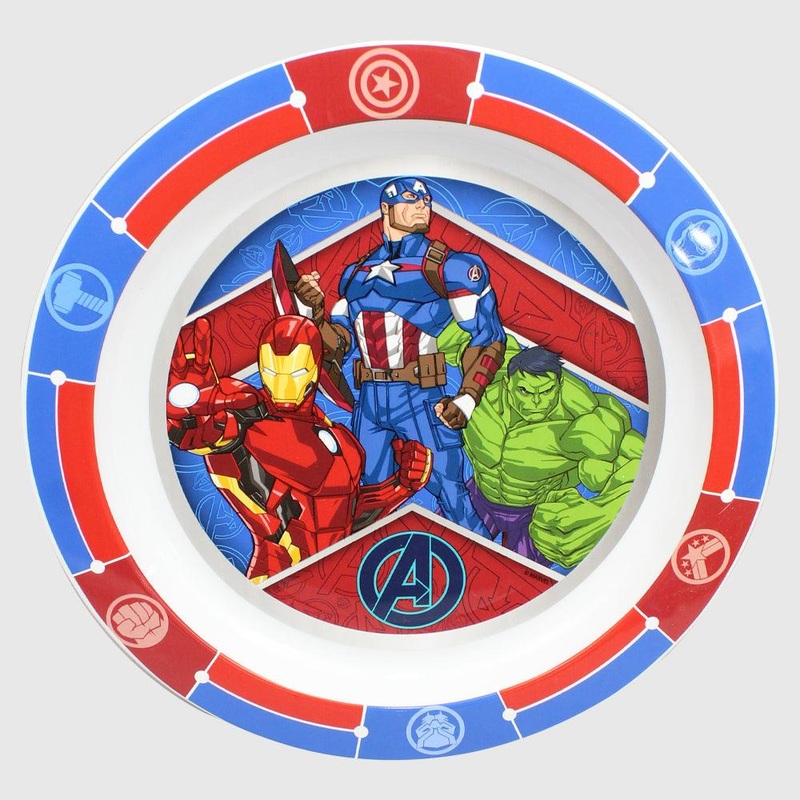Stor Avengers Kids Microwave-Safe Plate