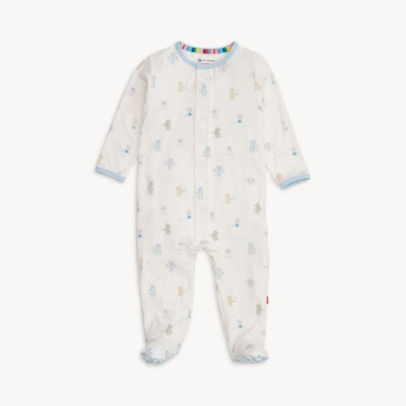 Magnetic Me Blue Baby Beats Modal Footie