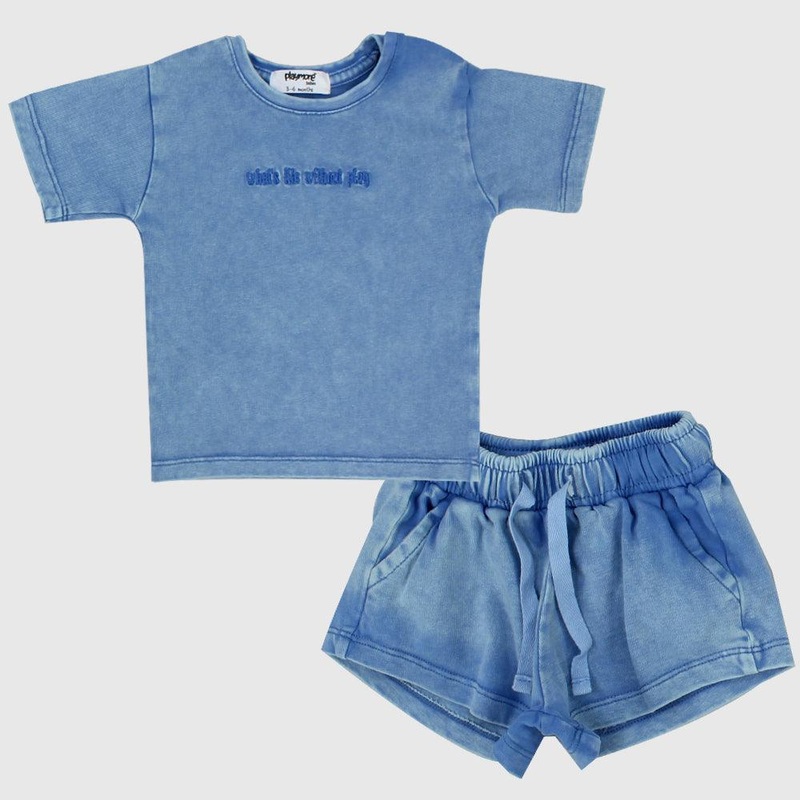 Unisex Blue Outfit Set