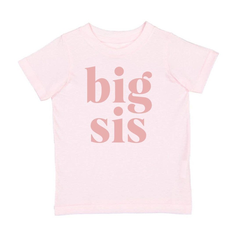 Big Sis Short Sleeve Shirt – Light Pink