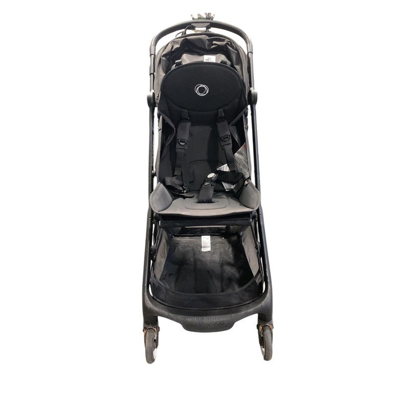 Bugaboo Butterfly Stroller, 2024, Black, Midnight Black, Midnight Black