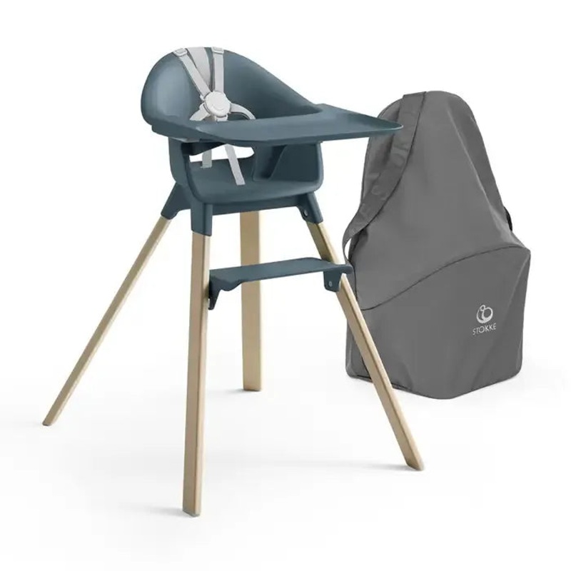 Clikk High Chair Travel Bundle – Fjord Blue (See description)