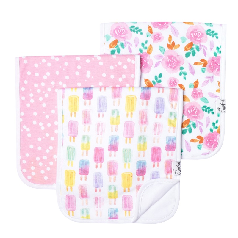Copper Pearl Premium Burp Cloths | Summer
