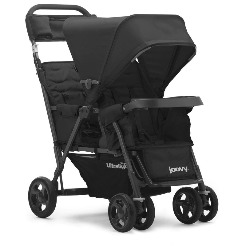 Joovy Caboose Too Ultralight Sit And Stand Tandem Double Stroller – Graphite / Black