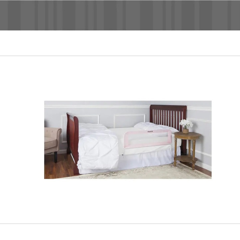 on Me Adjustable Mesh Bed Rail Two Height Levels Ready to Use Compatible with Twin Size Beds All Steel Construction Equipped with Guard Gap