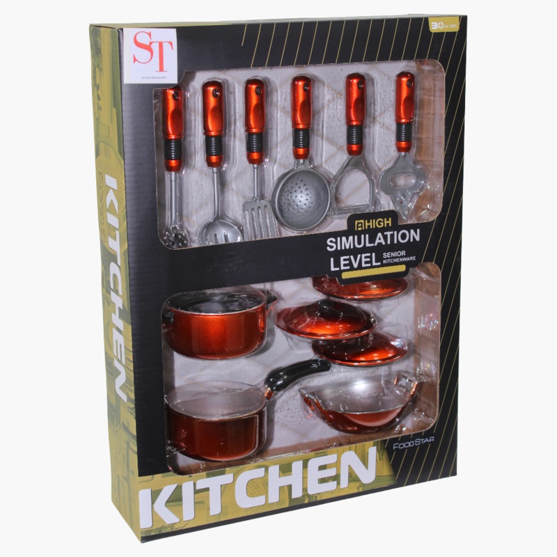 Stainless Steel Kitchen Play Set  Copper Color