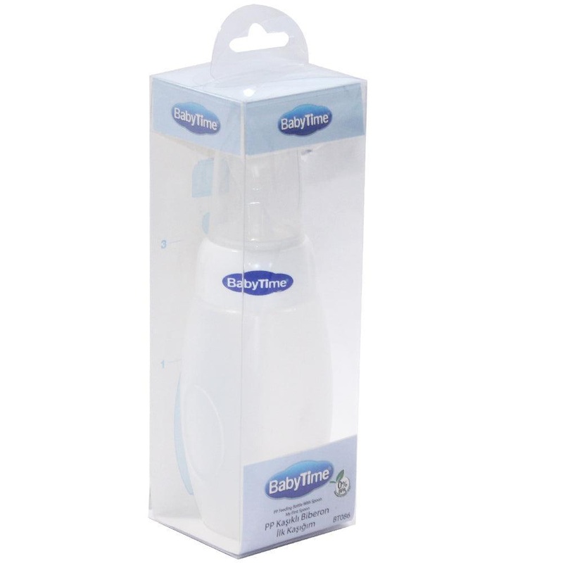 Baby Time Baby Feeding Bottle with Silicone Spoon