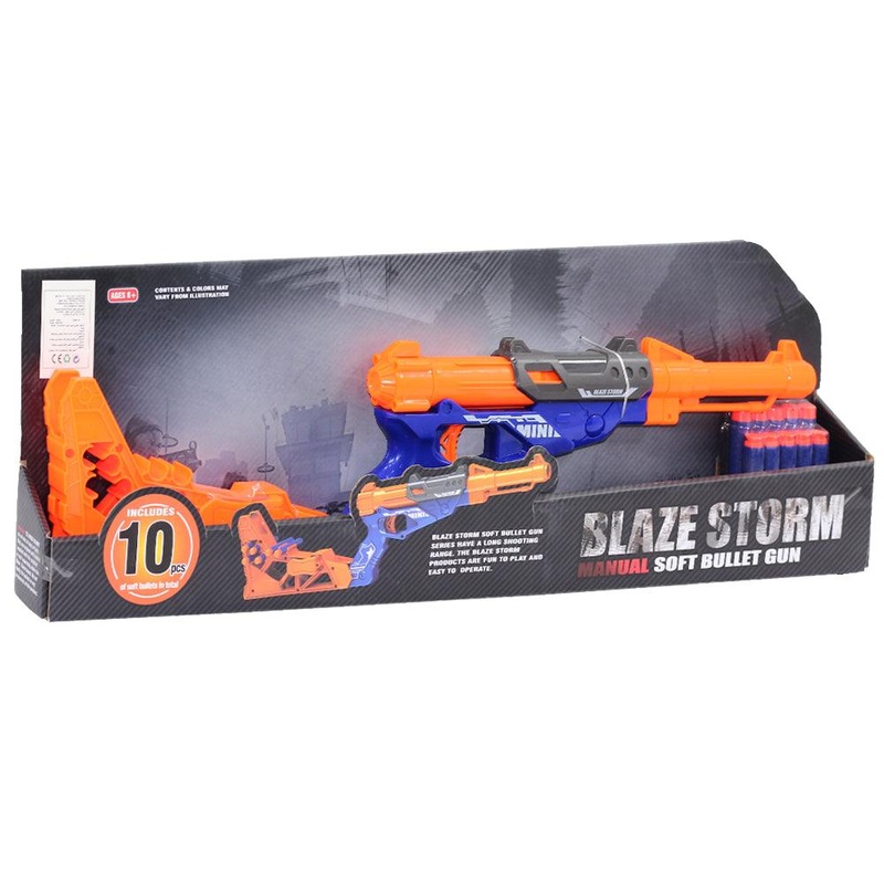Blaze Storm Manual Soft Bullet Gun