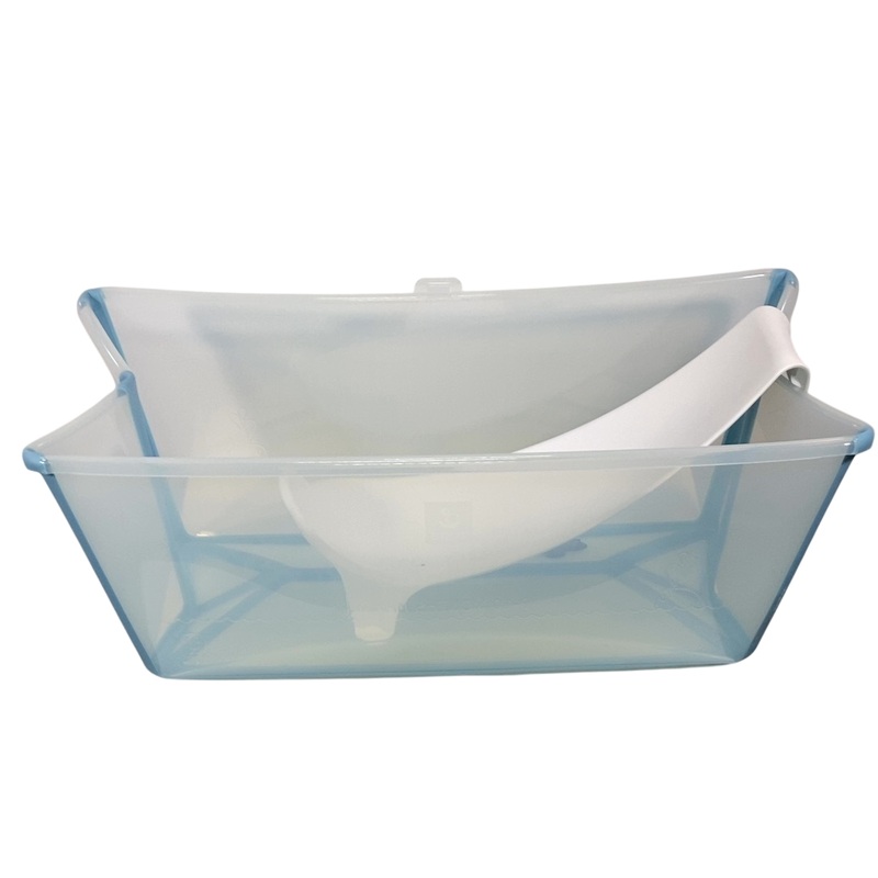 Stokke Flexi Bath Bundle Pack, Regular, Transparent Ocean Blue
