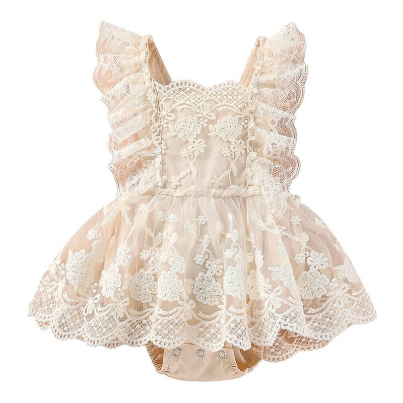 Vintage Lace Baby Romper