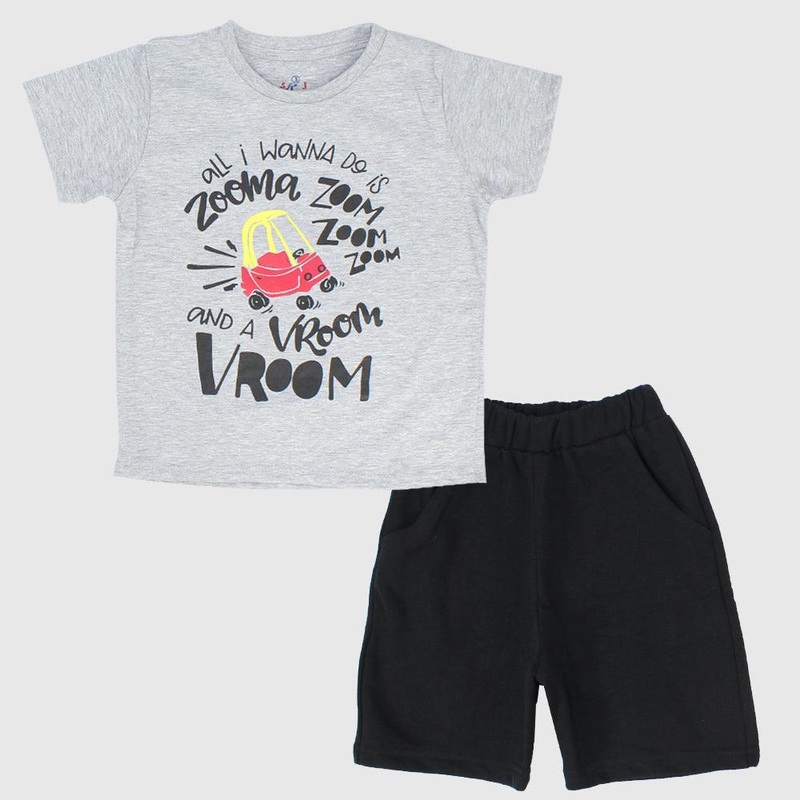 “Vroom Vroom” Short-Sleeved Pajama