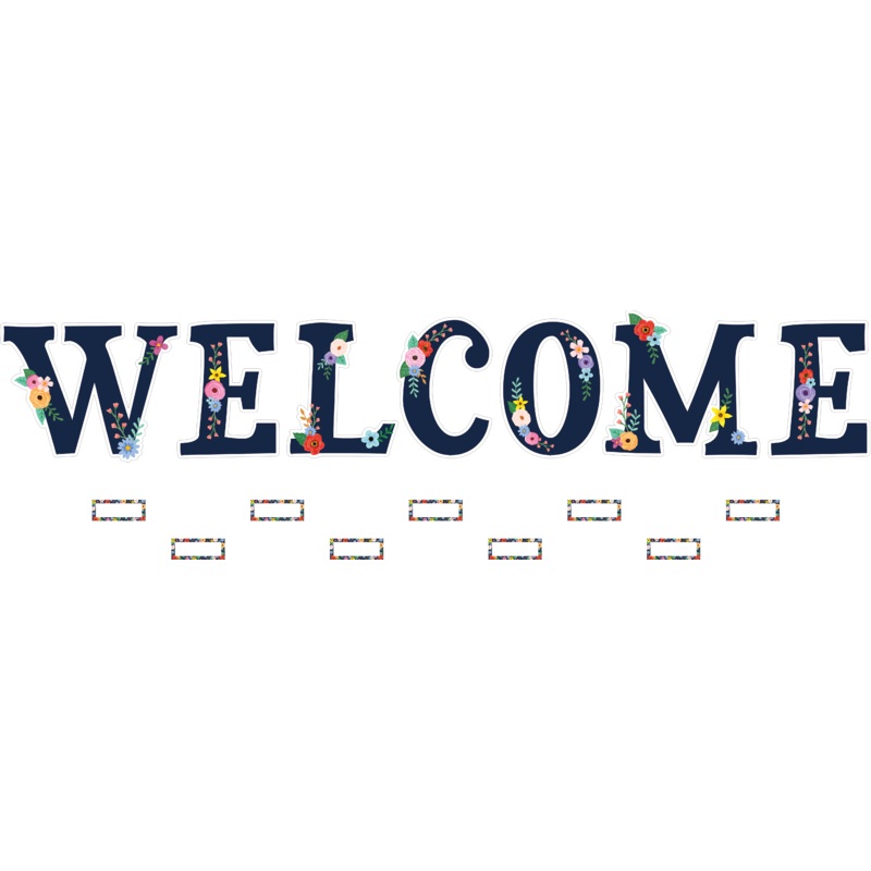 Wildflowers Welcome Bulletin Board Set