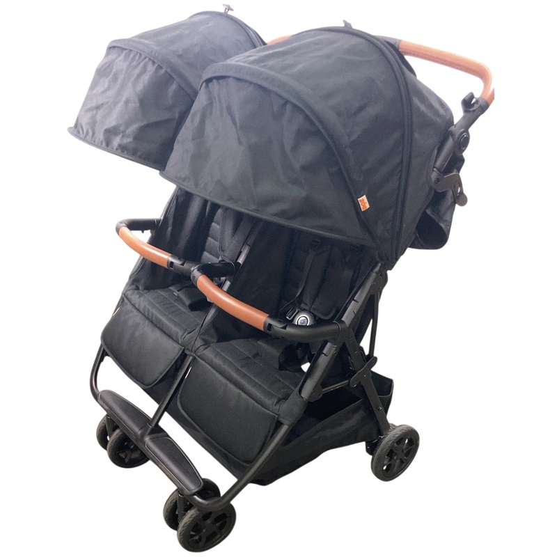 Zoe The Twin V2 Double Stroller, Black