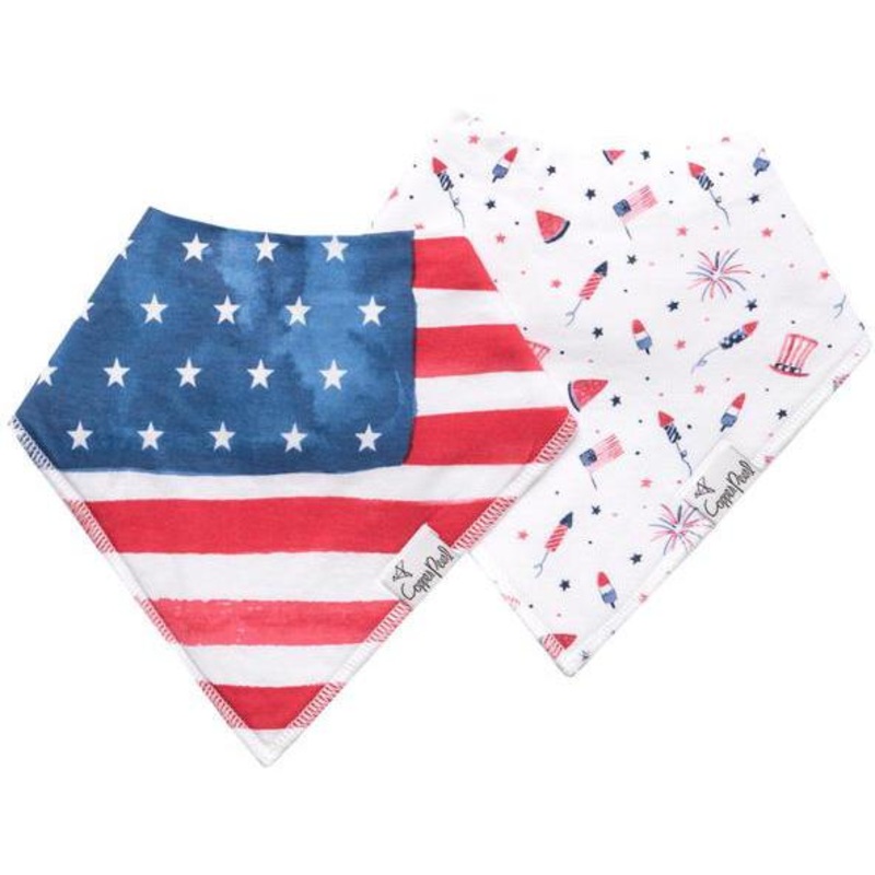 Copper Pearl Baby Bandana Bibs | Patriot