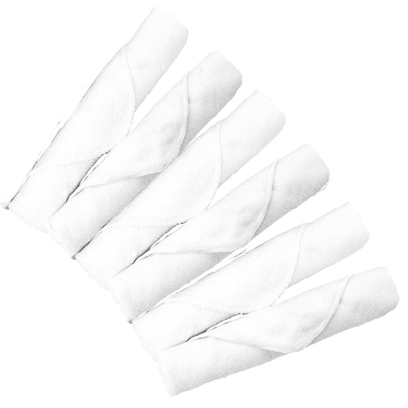 Kushies Single Ply Washcloths, 6-Pack – White