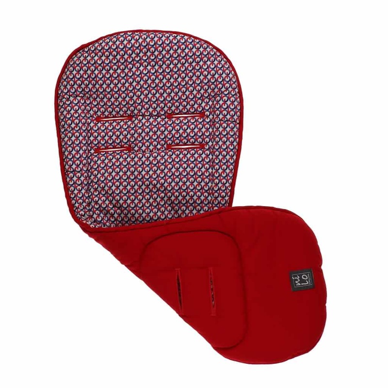 Long Stroller Mat Links Red/Blue