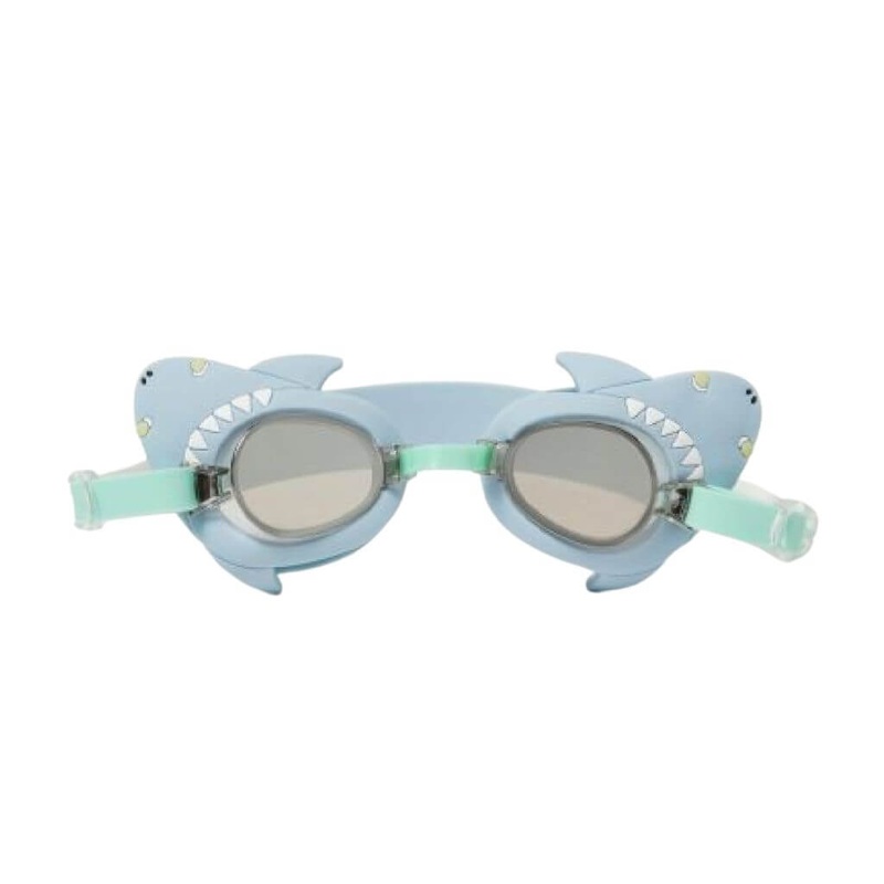 Salty the Shark Mini Swim Goggles Aqua