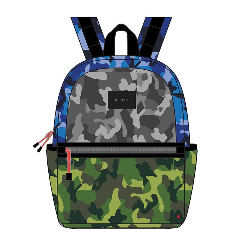 STE Kane Kids Double Pocket Backpack Camo
