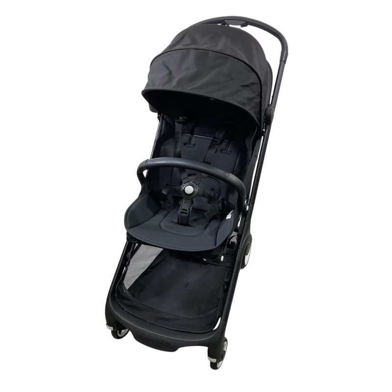 Bugaboo Butterfly Stroller, 2024, Black, Midnight Black, Midnight Black
