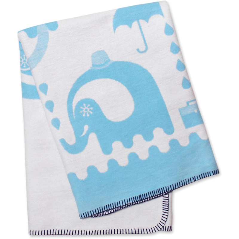 Jonathan Adler Junior Animal Blanket – Blue