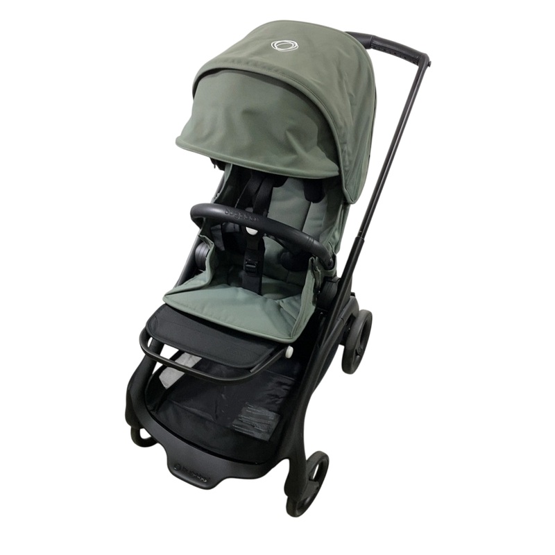 Bugaboo Dragonfly Stroller, 2023, Black, Forest Green, Forest Green