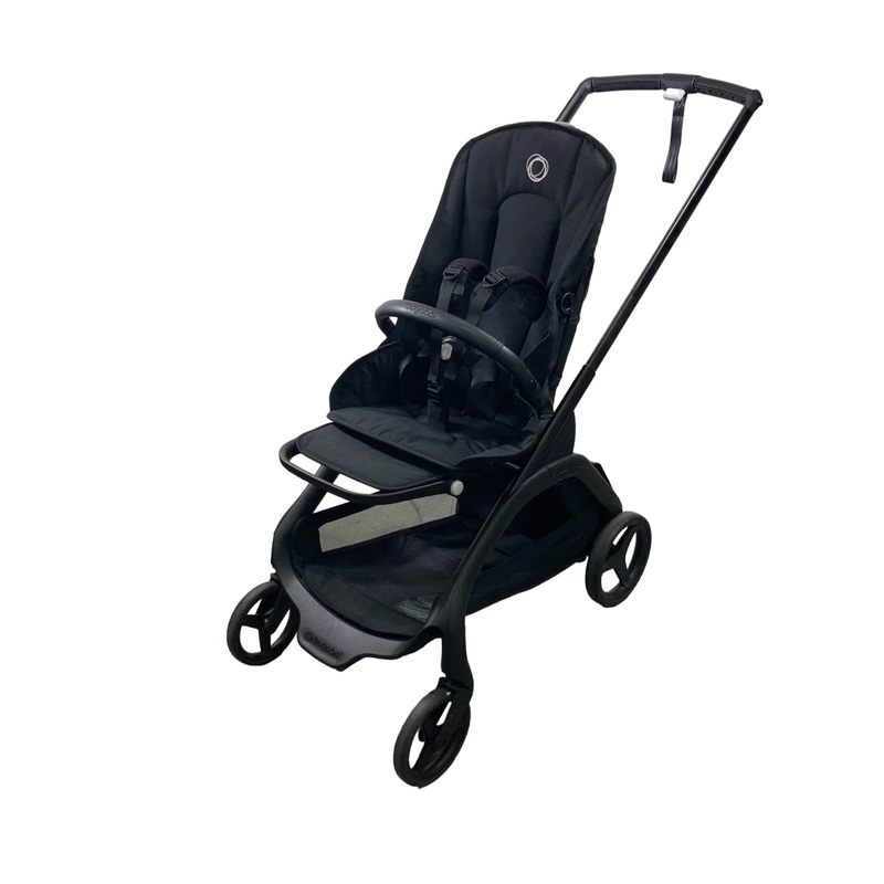 Bugaboo Dragonfly Stroller, 2024, Black, Midnight Black, Midnight Black