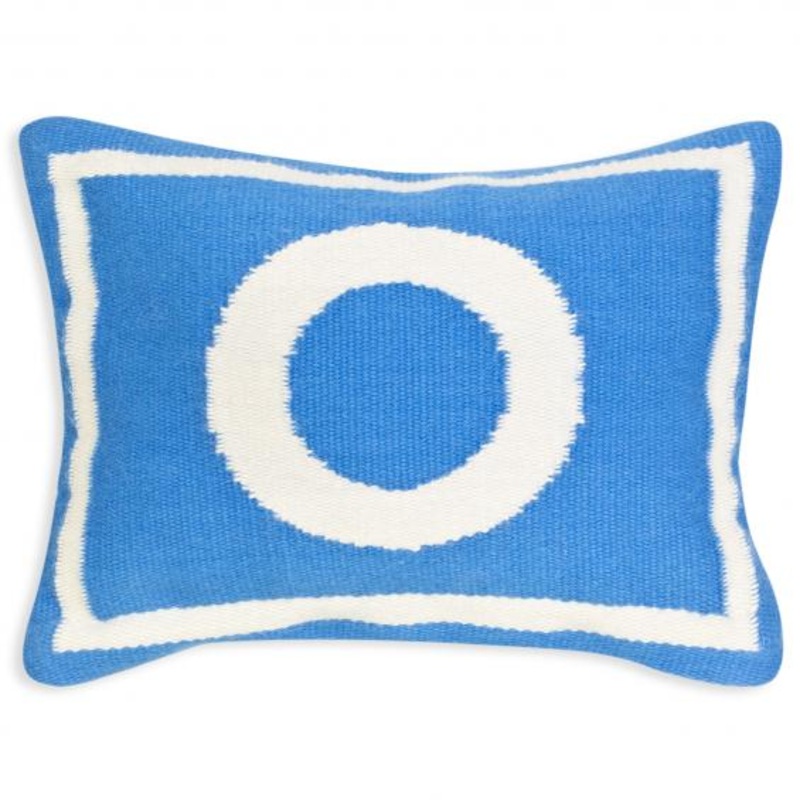 Jonathan Adler Junior Letter O Pillow in Blue