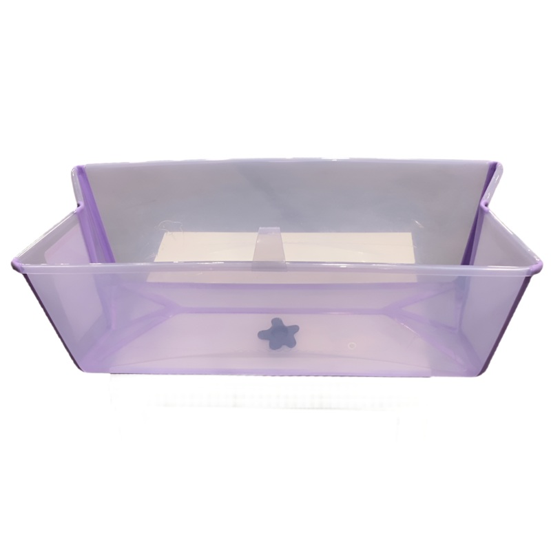 Stokke Flexi Bath Foldable Baby Bathtub, Transparent Lavendar, XLarge