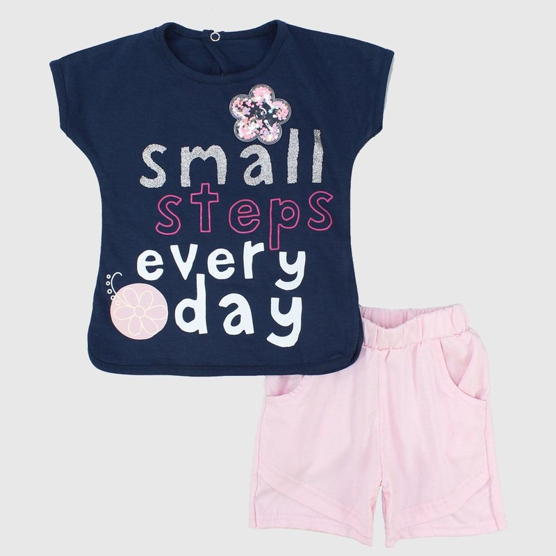 “Small Steps” Short-Sleeved Pajama