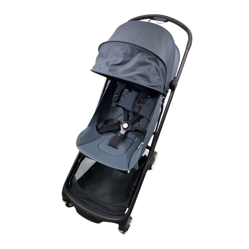 Bugaboo Butterfly Stroller, 2024, Black, Stormy Blue, Stormy Blue