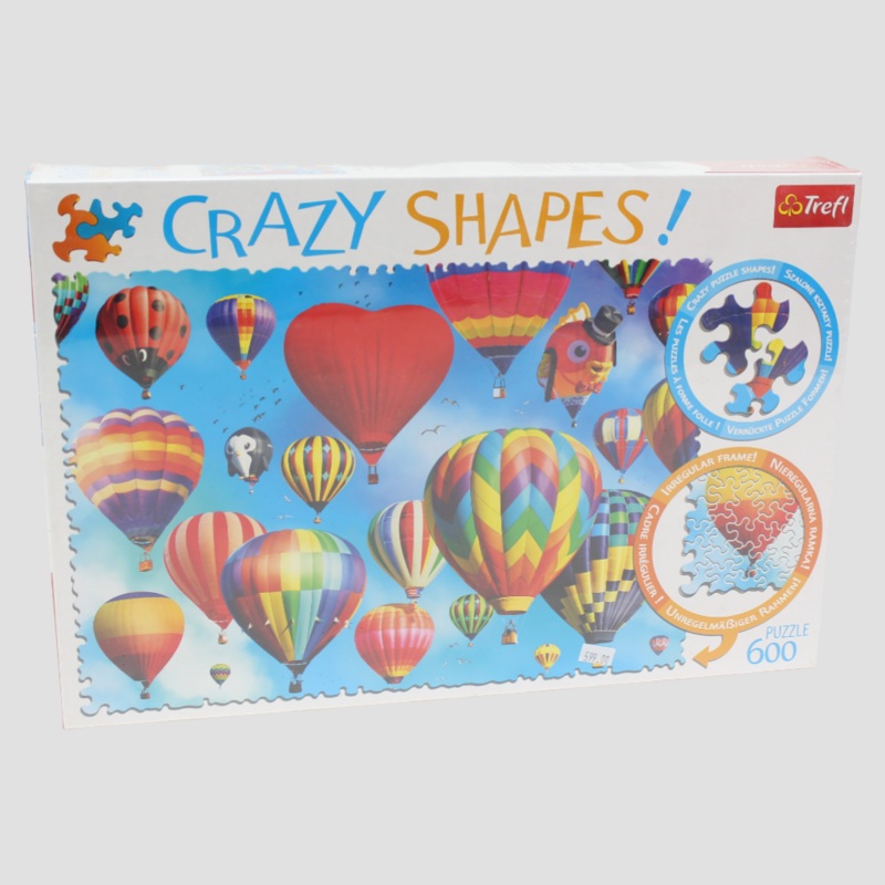 Trefl 600-Piece Crazy Shape Jigsaw Puzzle  Colorful Balloons