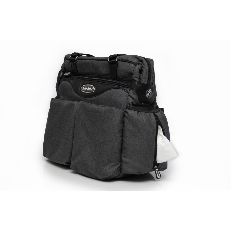 Petit Bebe Baby Diaper Bag Premium  Black & Black