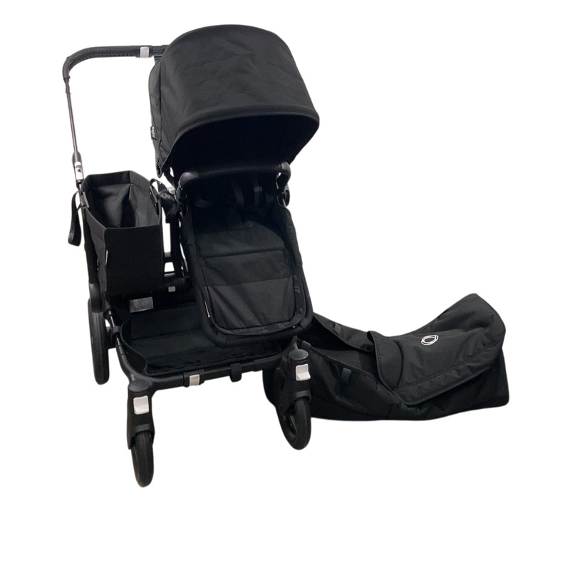 Bugaboo Donkey 5 Mono Stroller, 2022, Black, Midnight Black, Midnight Black