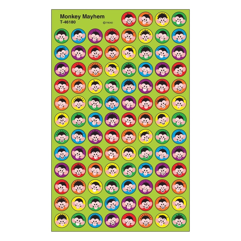 Monkey Mayhem superSpots Stickers