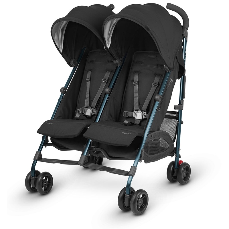UPPAbaby G-LINK 2 Side by Side Double Stroller – Jake (Black/Carbon)