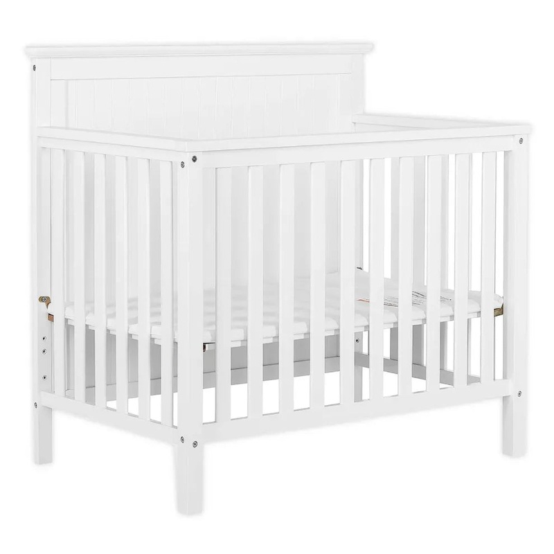 Ava 4-in-1 Convertible Mini Crib in White