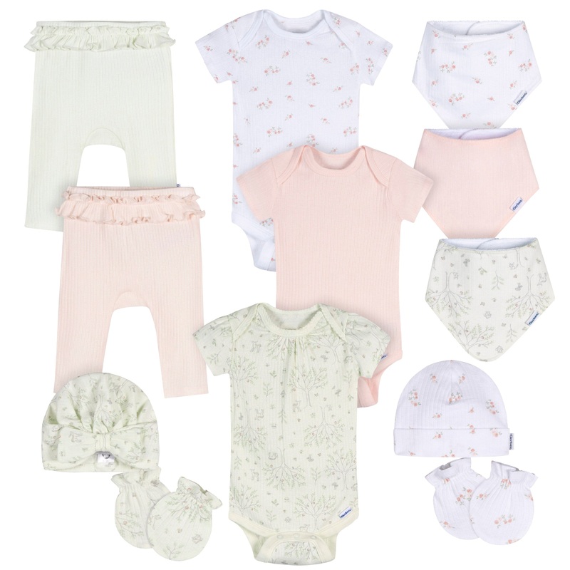 12-Piece Baby Girls Deer Bundle Set