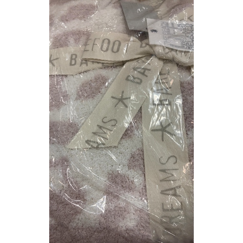 Barefoot Dreams CozyChic Throw, Cream/Stone, Barefoot in the Wild