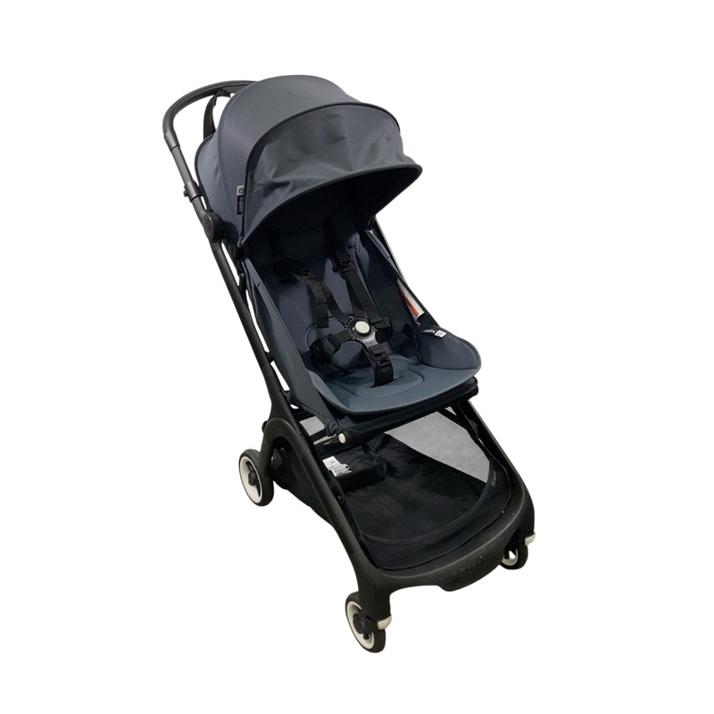 Bugaboo Butterfly Stroller, 2024, Black, Stormy Blue, Stormy Blue
