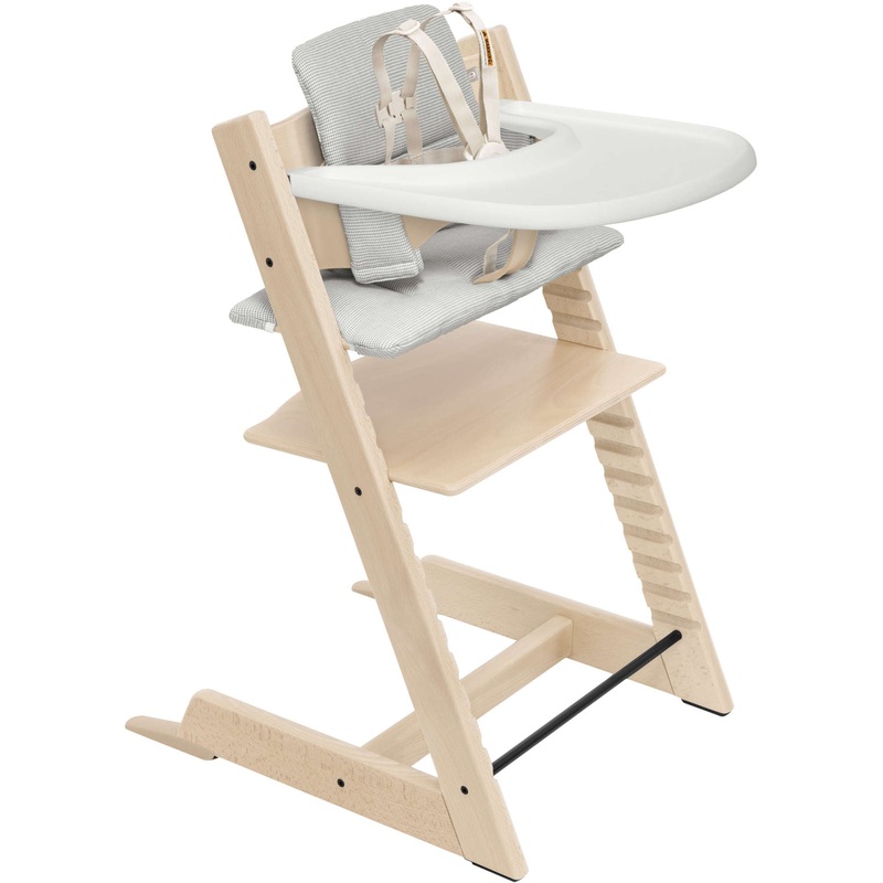 Stokke Tripp Trapp High Chair with Cushion + Stokke Tray