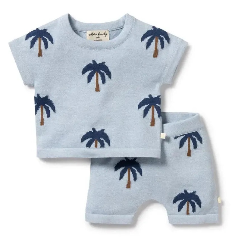 Wilson + Frenchy – Organic Knitted Set – Little Palm