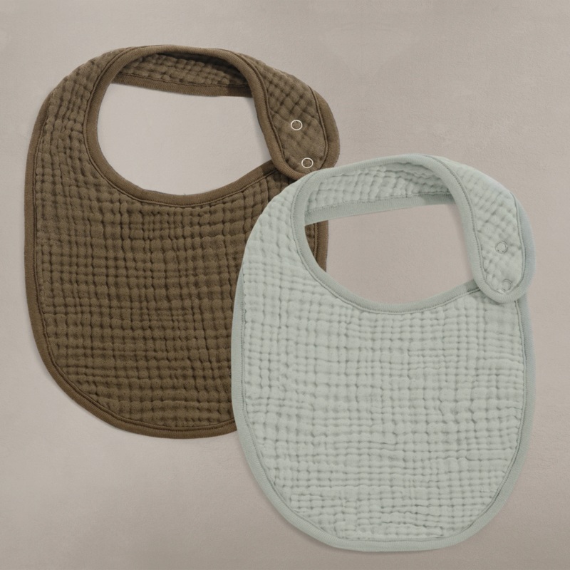 Bibs 2 pack Bark-Sea Moss