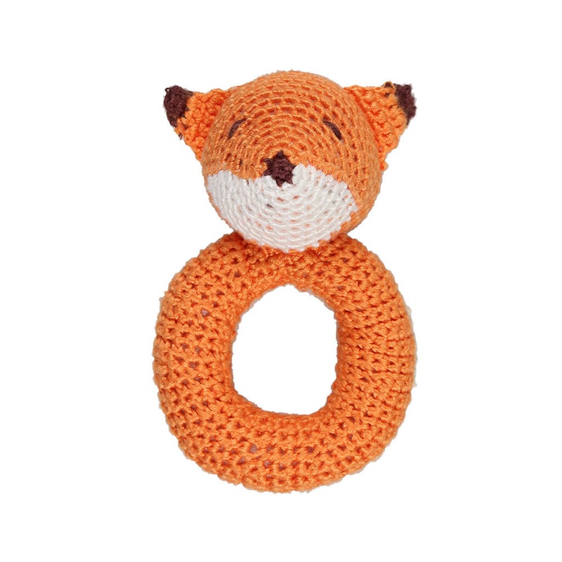 Crochet Ring Rattle Fox