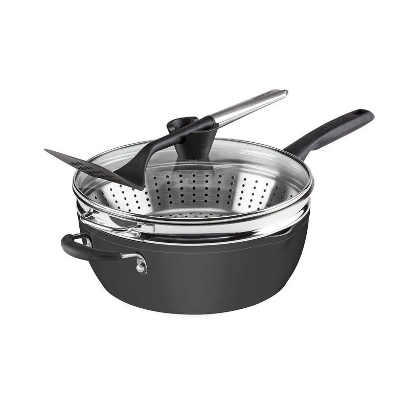 Cuisinart Preferred Pan 4pc Cookware Set Matte Black