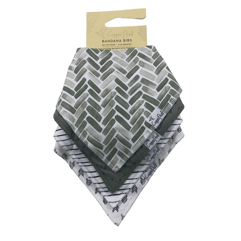 Copper Pearl Bandana Bibs 4-Pack, Alta