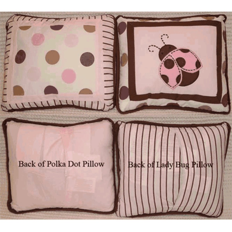 Kids Line Mod Ladybug Throw Pillows – Set of 2